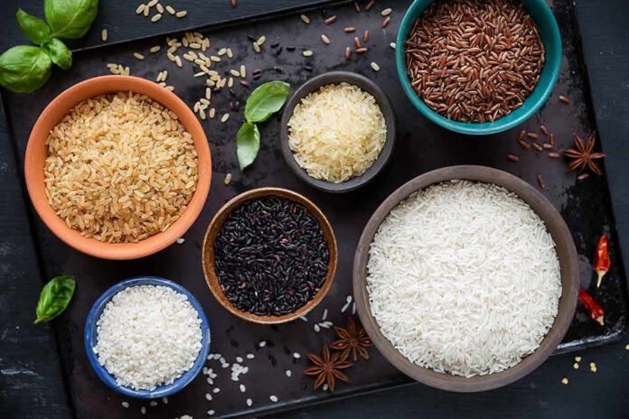 1783890218947-9vtcfc-shutterstock-1133456678-1 Assorted rice varieties in bowls on a dark tray
