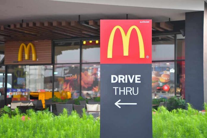 shutterstock_1044059329 McDonald’s drive-thru sign outside restaurant